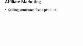 Affiliate Marketing - What It's All About