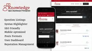 Knowledge Questions & Answers Template | Themeforest Website Templates and Themes
