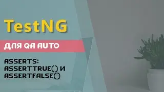 TestNG для QA Auto. assertTrue() и assertFalse()