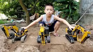 Máy Xúc Điều Khiển Từ Xa, Xe Cẩu Múc Cát, Xe Đồ Chơi, Xe Tải, Ô Tô Điều Khiển