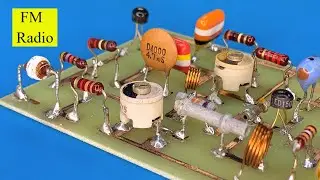 make fm receiver at home with Simple electronic components