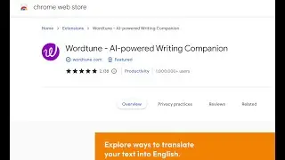 Avoid Grammatical errors, Use wordtune!! 