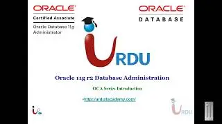 ORACLE OCA 11g Lecture 01 (introduction)