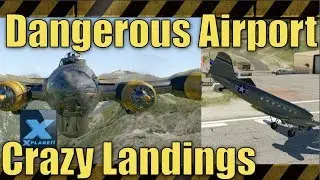 X-Plane 11 | Crazy Landings Dangerous Airport