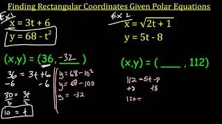 Parametric Equations: Finding Rectangular Coordinates Given Polar Equations