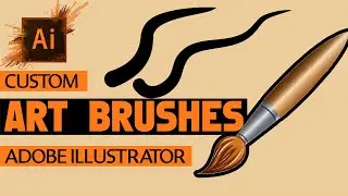How to create a custom art brush in (Adobe Illustrator)