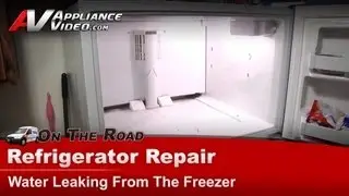 Kenmore Refrigerator Repair - Water Leaking From the Freezer - Evaporator Drain Pan