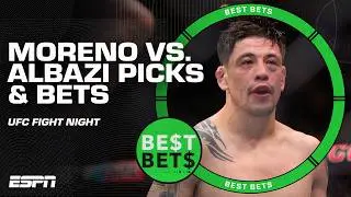 Best Bets for UFC Fight Night: Brandon Moreno (-175) vs. Amir Albazi (+145) 💰 | ESPN MMA