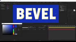 After Effects - Cool Beveled Text Effect with Color Tinted Shadows