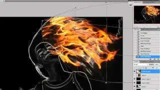 Photoshop Ateşli resim yapımı