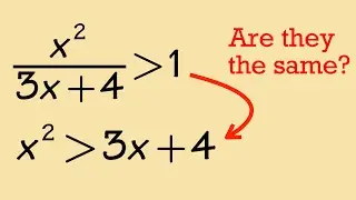 How to solve a rational rational inequality (be careful)