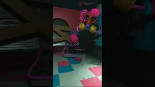 Mommy Long Legs With Gas Mask Death Scane Poppy Playtime Chapter 2 # shorts #poppyplaytime