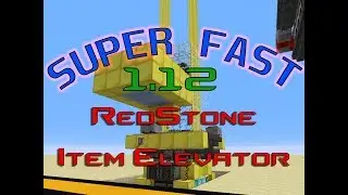 Minecraft 1.12 - Super Fast Quad Item Elevator!