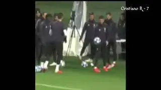 Cristiano Ronaldo crazy goal during training match vs Valencia