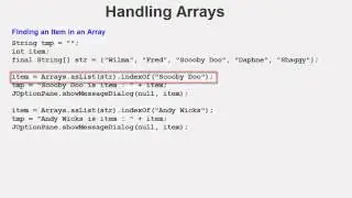 Java - Handling arrays
