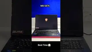 MSI GE76 Raider Gaming Laptop Boot Time ⏲️ #laptop #msi #shorts #short