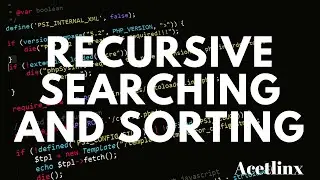 Recursive Searching and Sorting (Recursion) - AP Computer Science A MasterClass
