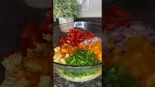 Easy Pasta Salad Recipe #shorts