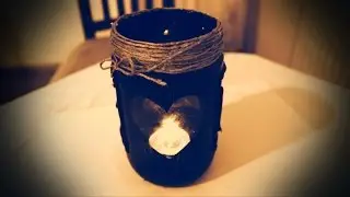 Kavanoz Süsleme  - How to Make Candle Holders | DIY Room Decor