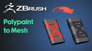 ZBrush Beginner Modeling Tutorial | Polypaint To Mesh