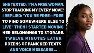She Texted: 'I'm A Free Woman. Stop Tracking My Every Move.' I Replied: 'You're Free.' Then I...
