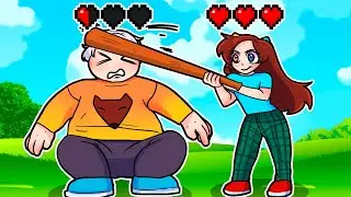 😨 Майнкрафт но МЫ ТОЛСТЕЕМ Когда Получаем УРОН!