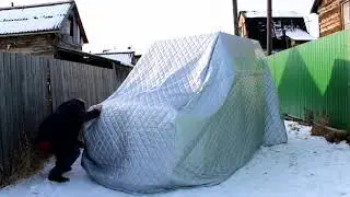 Теплый гараж для УАЗ ХАНТЕР в Якутии