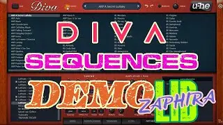 Diva Synth VST Zaphira Library - 🎵 Sequences | Melodic | Presets Demo (No Talking)