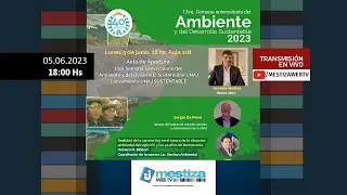 Acto de apertura - 13va Semana Universitaria  del Ambiente y del Desarrollo Sustentable UNAJ