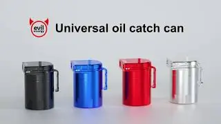 EVIL ENERGY Baffled Oil Catch Can Oil Separator Catch Can 300ml Universal Aluminum