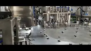 3 heads pouch filling capping machine video