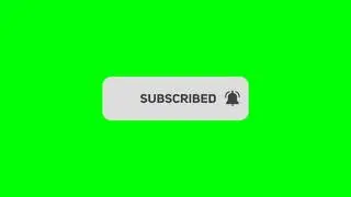 New animation subscribe button green screen //green screen gen