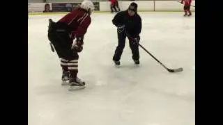 Eliezer sherbatov With his Coach/Mother "Power Skating"