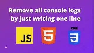 Remove all the console logs with one line | 