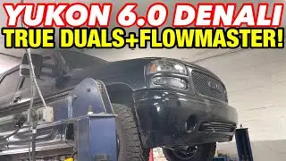 2002 GMC Yukon DENALI 6.0L V8 TRUE DUAL EXHAUST w/ FLOWMASTER SUPER 10!