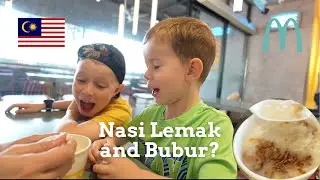 Foreigners try MCDONALDS in KUALA LUMPUR 🇲🇾 | NASI LEMAK and BUBUR