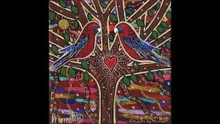 Lovers Dream with Crimson Rosella by Mirree
