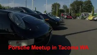 Porsche Meetup in Tacoma WA car dealership