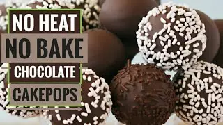 Chocolatey cake pops/ how to reuse leftover cake / no heat, No Bake/ cooking without fire /