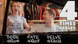 4 Times Tables Song - Disney Frozen COVER: Let it go, Sing-along!
