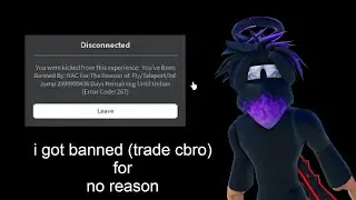 I was banned from trading counter blox | roblox