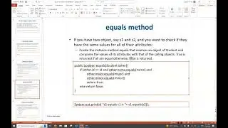Java equals compareTo and other class useful methods