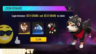 How TO CLAIM SHIBA PET FOR FREE | GARENA free fire