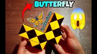 How to make butterfly patterns 🦋 on snake cube 😊😊
