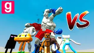 GARTEN OF BANBAN CREATURES VS TREVOR HENDERSON VS 3D SANIC CLONES MEMES In GMOD / Garry's Mod