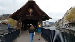 Luzern, Switzerland - Walking Tour 06.03.21 | 4K
