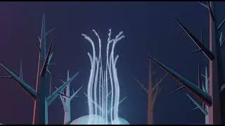 Волшебный лес в Blender 3D