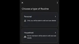 Google Assistant routines - new options in the settings - an example routine