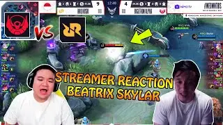 REACTION STREAMER RRQ VS BTR MPL S9 - SKYLAR BEATRIX MPL | MOBILE LEGENDS