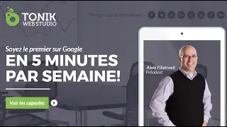 Bienvenue sur la chaîne YouTube de Tonik Web Studio!